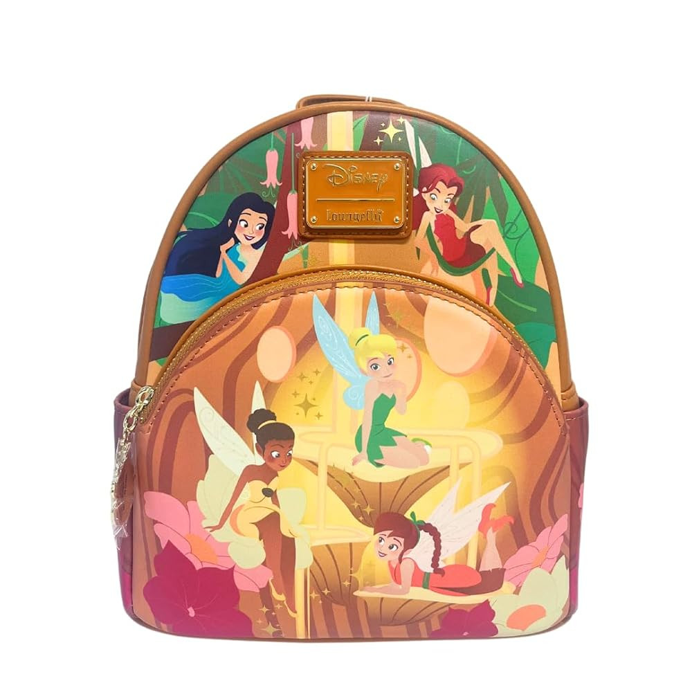 Loungefly Exclusive Disney Tinker Bell Pixie Hollow Fairies Glow in the Dark Mini Backpack | Amazon (US)