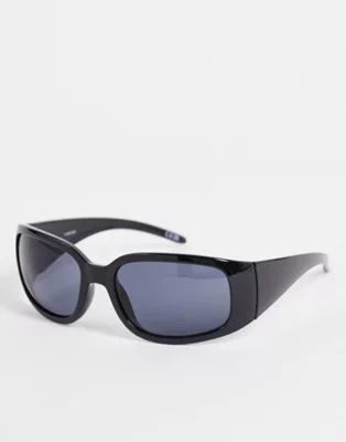 ASOS DESIGN recycled frame 90s mid oval sunglasses | ASOS (Global)