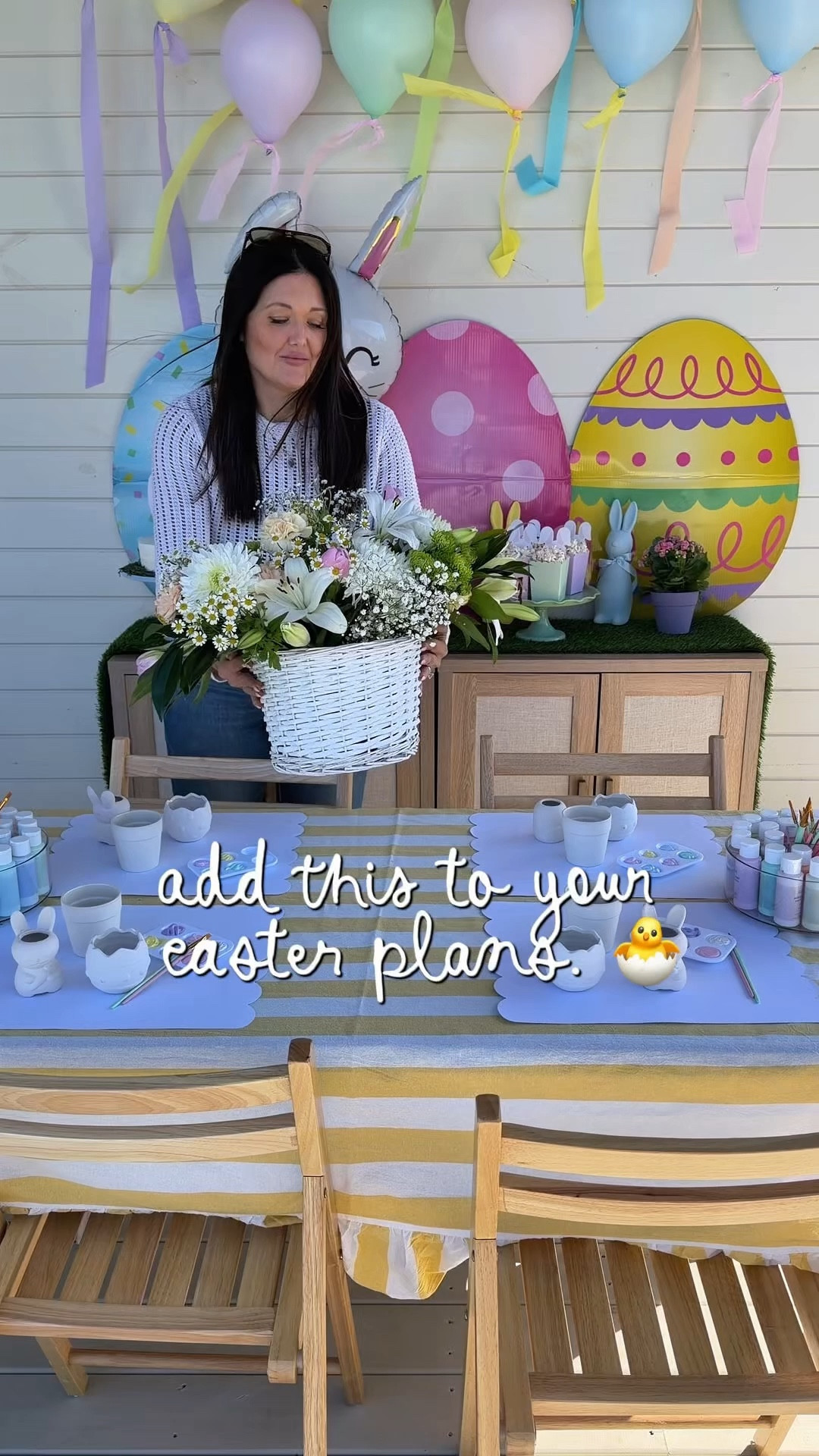 add this to your easter plans 👀I set up a simple easter craft table with paint stations, ceramic easter pieces to decorate, and the cutest bunny popcorn boxes for a little treat while they create.

it keeps little hands busy, doubles as décor, and makes the kids table feel just as special.

use code “YAY” for free shipping at @orientaltrading 🤍 everything is linked in my LTK.

#easter #easterparty #eastercrafts #easterpartyideas 

#LTKHome #LTKSpringSale #LTKSeasonal