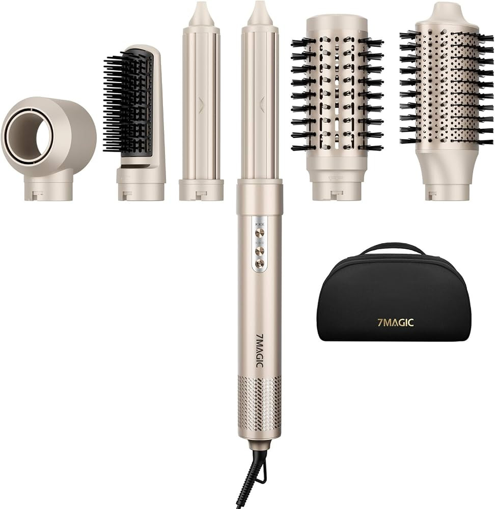 7MAGIC 6 in 1 Multi Hair Styler Dryer Brush, 110,000 RPM High-Speed, Negative Ionic, Fast Drying ... | Amazon (US)