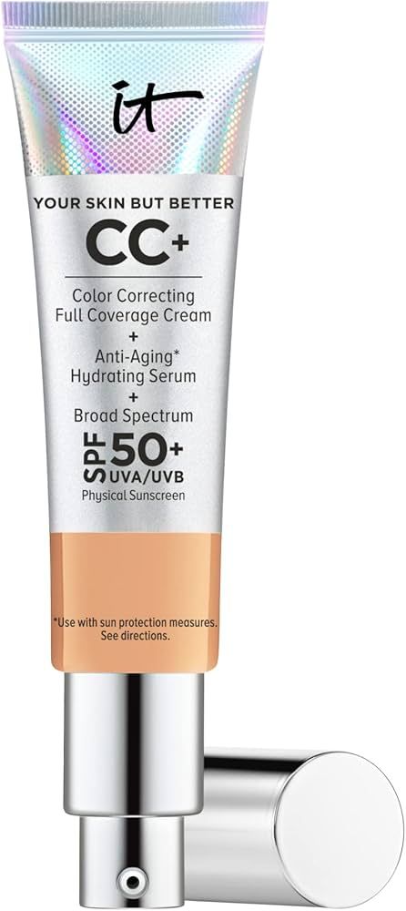 it COSMETICS Your Skin But Better CC+ Cream, Neutral Tan (N) - Color Correcting Cream, Full-Cover... | Amazon (US)