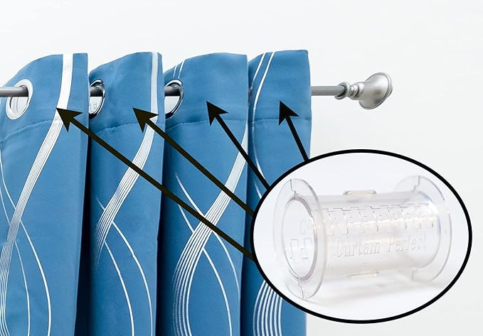 Curtain Spacers (Large) - Curtain Shapers - Drapery Spacers - Curtains - Curtain Accessories - Pl... | Amazon (US)