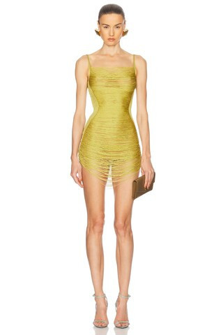 THE ATTICO Mini Dress in Green | FWRD 