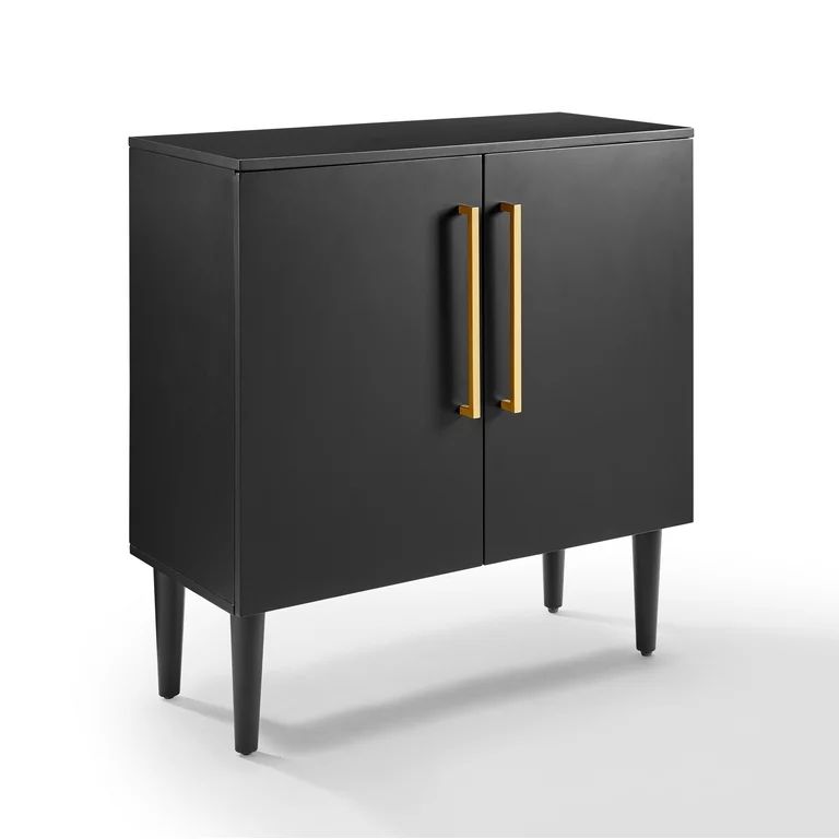 Crosley Furniture Everett Accent Cabinet in Matte Black - Walmart.com | Walmart (US)