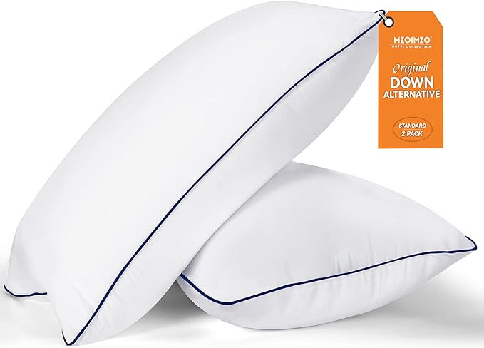 MZOIMZO Bed Pillows for Sleeping- Standard Size, Set of 2, Cooling Hotel Quality with Premium Sof... | Amazon (US)