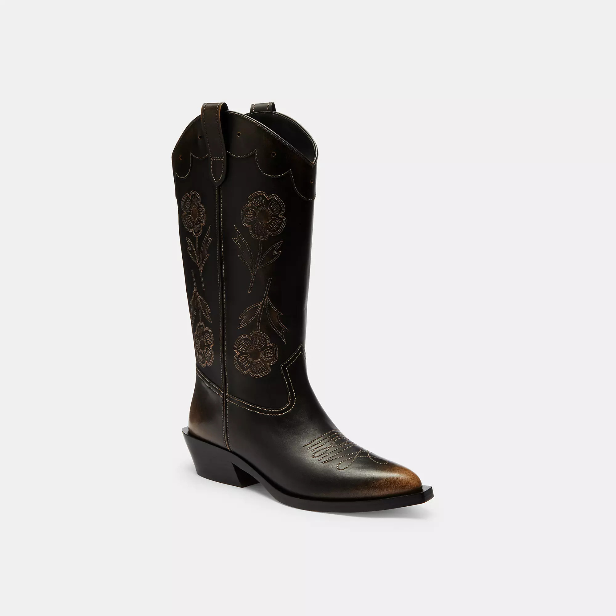 Aria Cowboy Boot In Loved Leather | Coach (US)