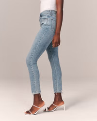 High Rise Super Skinny Ankle Jean | Abercrombie & Fitch (US)