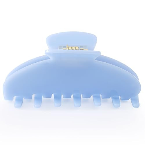 Dwenarry Blue Hair Clips Large Claw Clip for Women Nonslip Hair Accessories | Amazon (US)