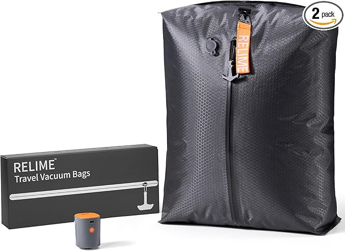 Classic Series Vacuum Bags for Travel Luggage with Wireless Pump, Compression Bags for Carry On S... | Amazon (US)