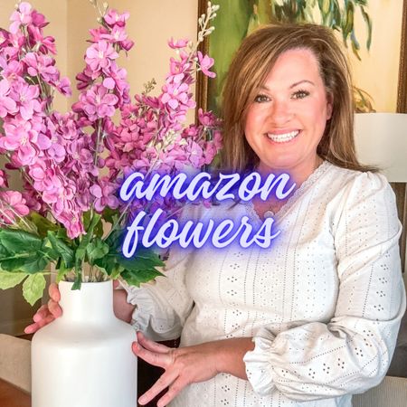 Beautiful Amazon flowers for spring. I have 3 sets of three in this vase. 

#LTKhome #LTKSpringSale #LTKSeasonal