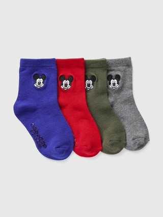 babyGap | Disney Mickey Mouse Crew Socks (4-Pack) | Gap Factory