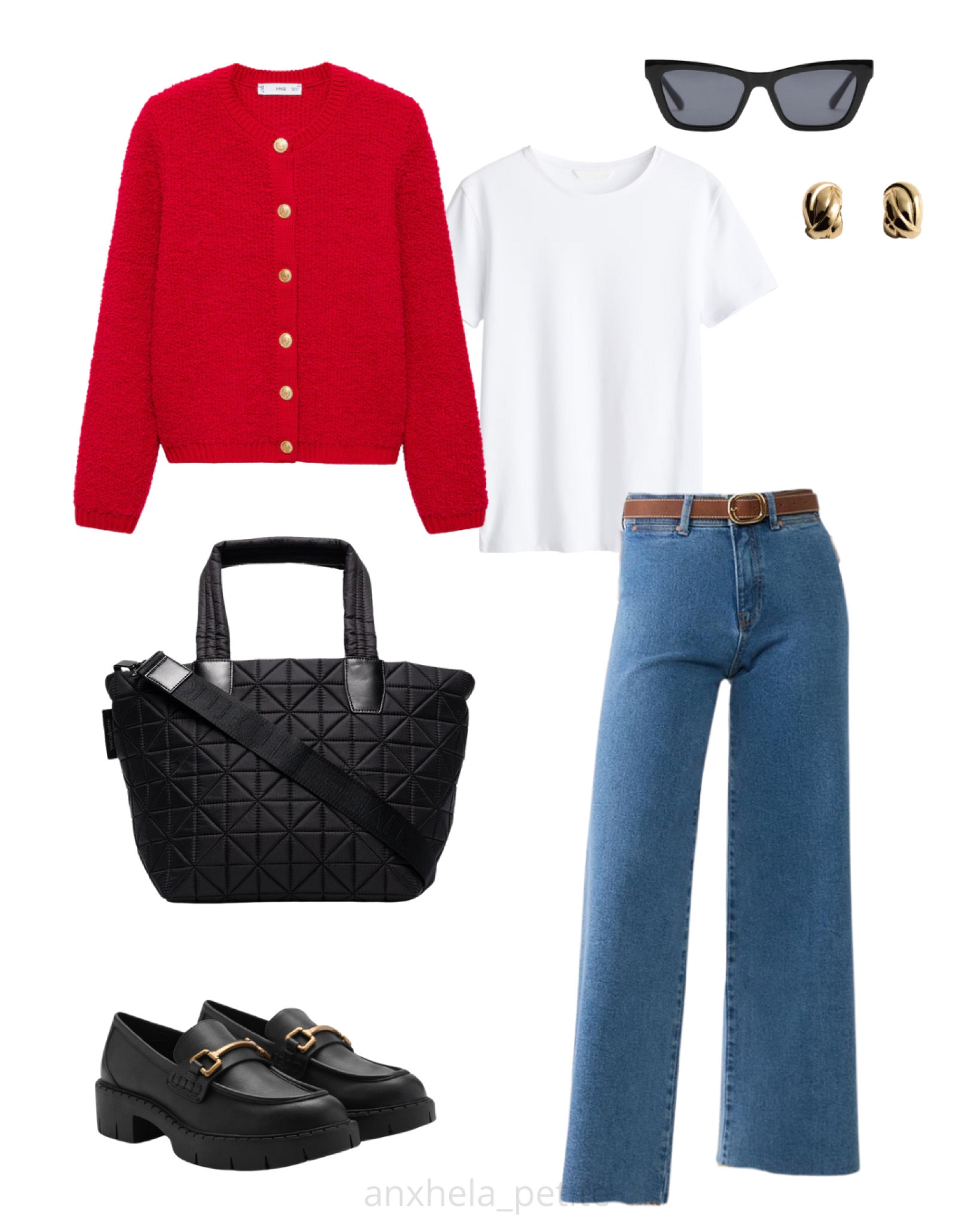 Outfit autunnale con cardigan rosso e jeans petite. Tutto l’outfit è petite friendly

#LTKautumn #LTKitalia #LTKeurope
