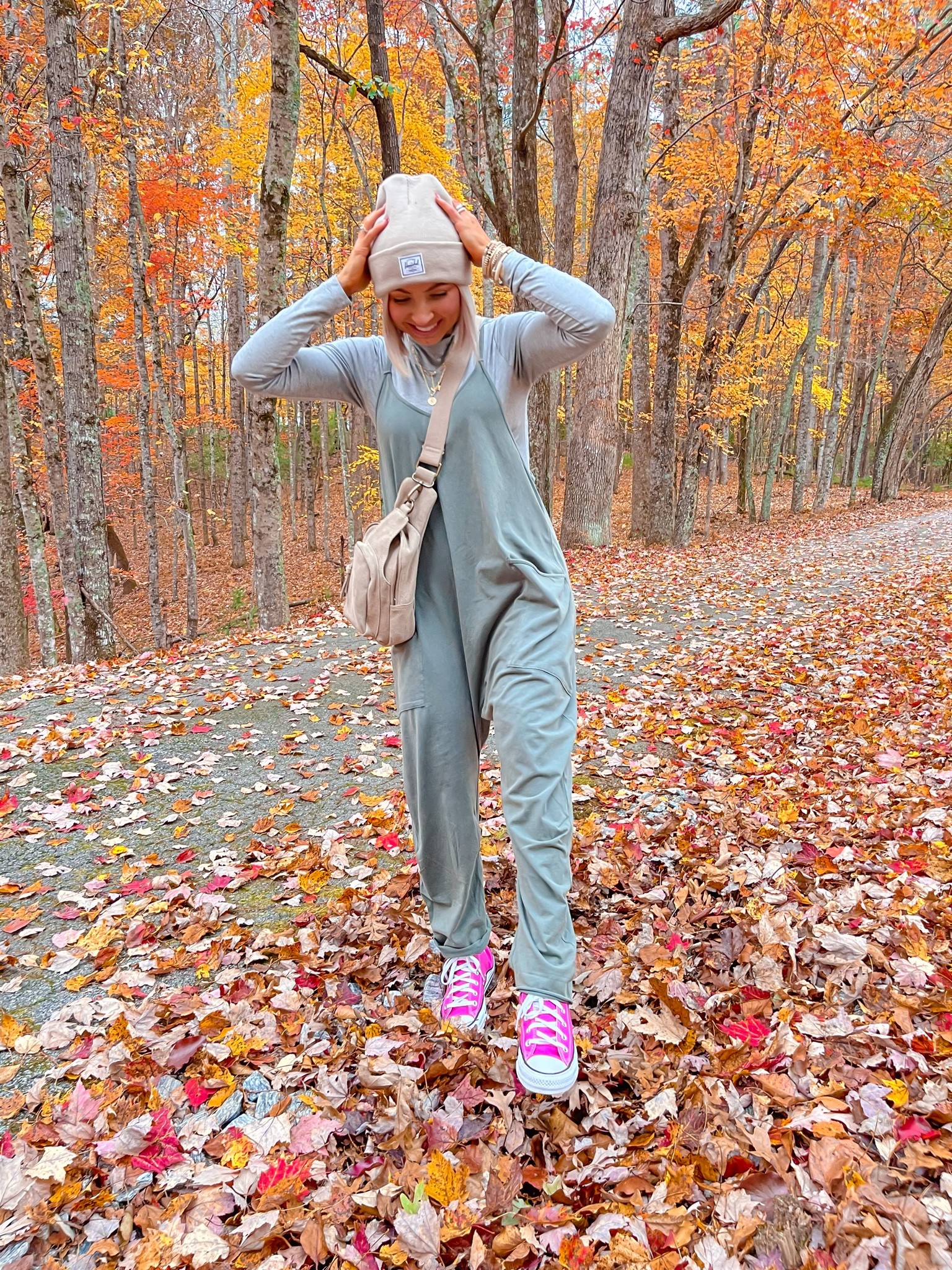 #FallOutfit — we all love this #FreePeople jumpsuit for every season. I’m wearing an xs! #converse #fallfashion #asheville 

#LTKSeasonal #LTKHoliday #LTKunder100