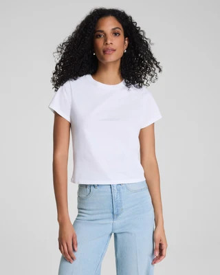 karla welch for SPANX® Cropped 70s Tee | Spanx
