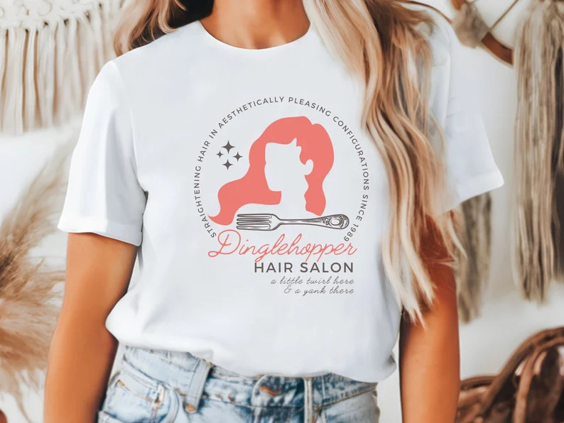 Dinglehopper Hair Salon Shirt, Little Mermaid Theme Park Bella Canvas Tee - Etsy | Etsy (Global)