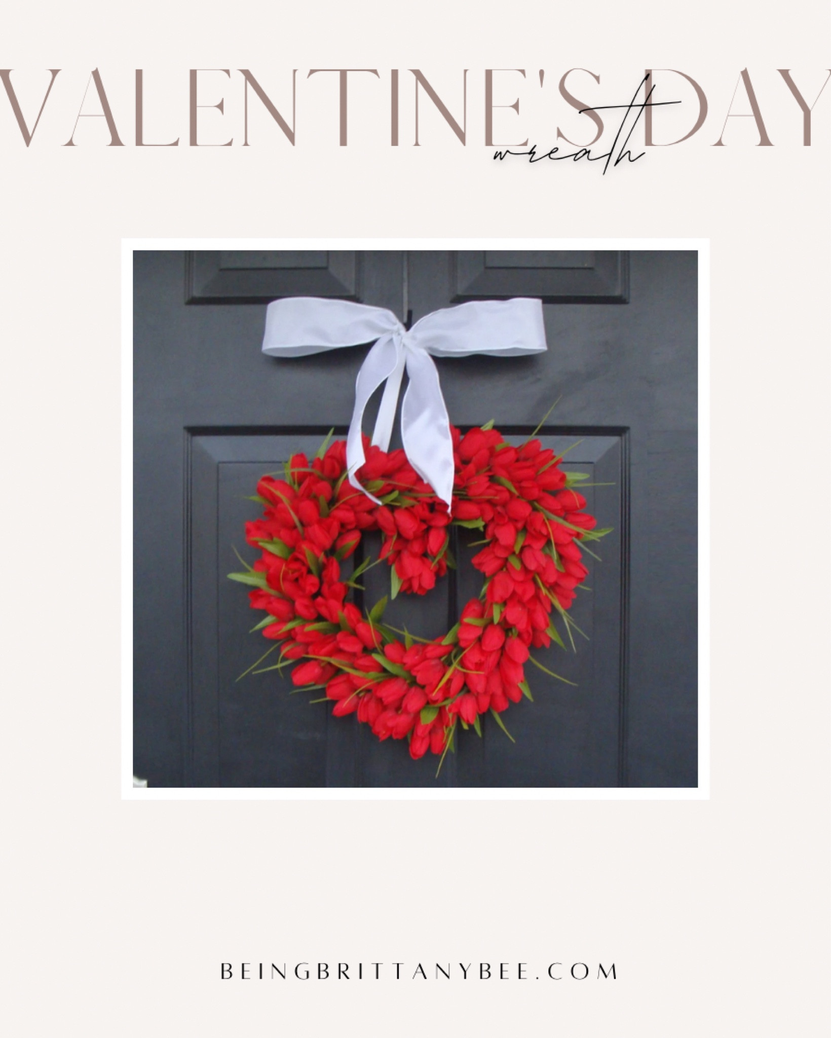 Valentines Day Wreaths 
#BeingBrittanyBee 

#LTKSeasonal #LTKunder100 #LTKhome
