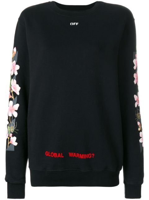 cherry flower sweatshirt | FarFetch US