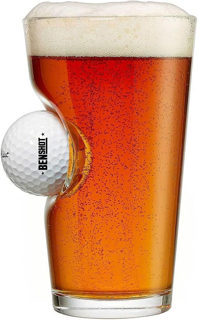 BenShot Golf Ball Pint Glass - 16oz | Made in the USA | Amazon (US)