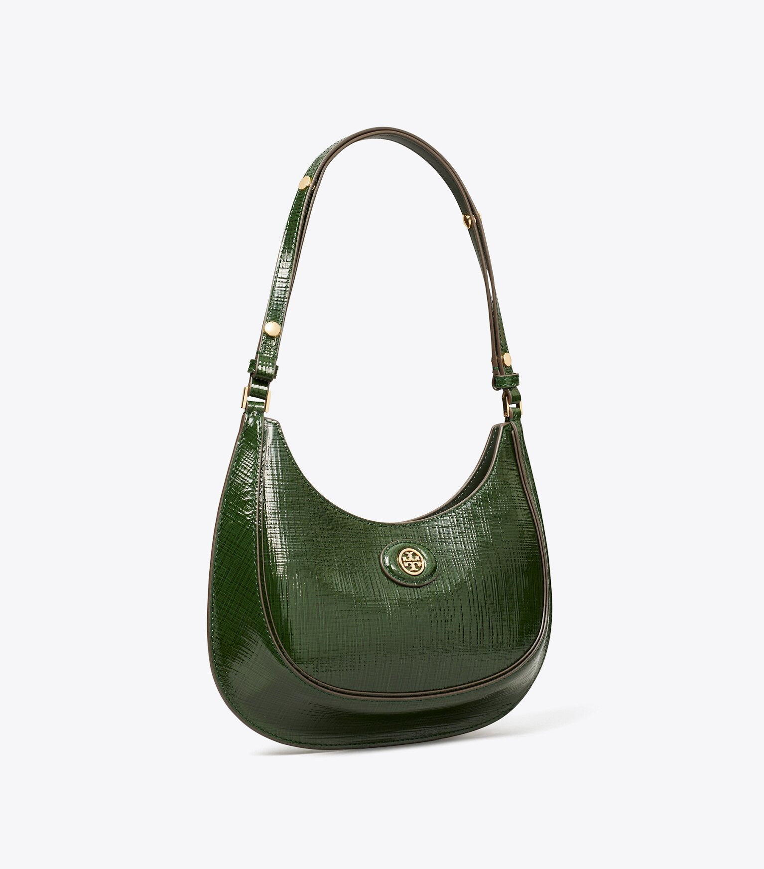 ROBINSON CROSSHATCHED CONVERTIBLE CRESCENT BAG | Tory Burch (US)
