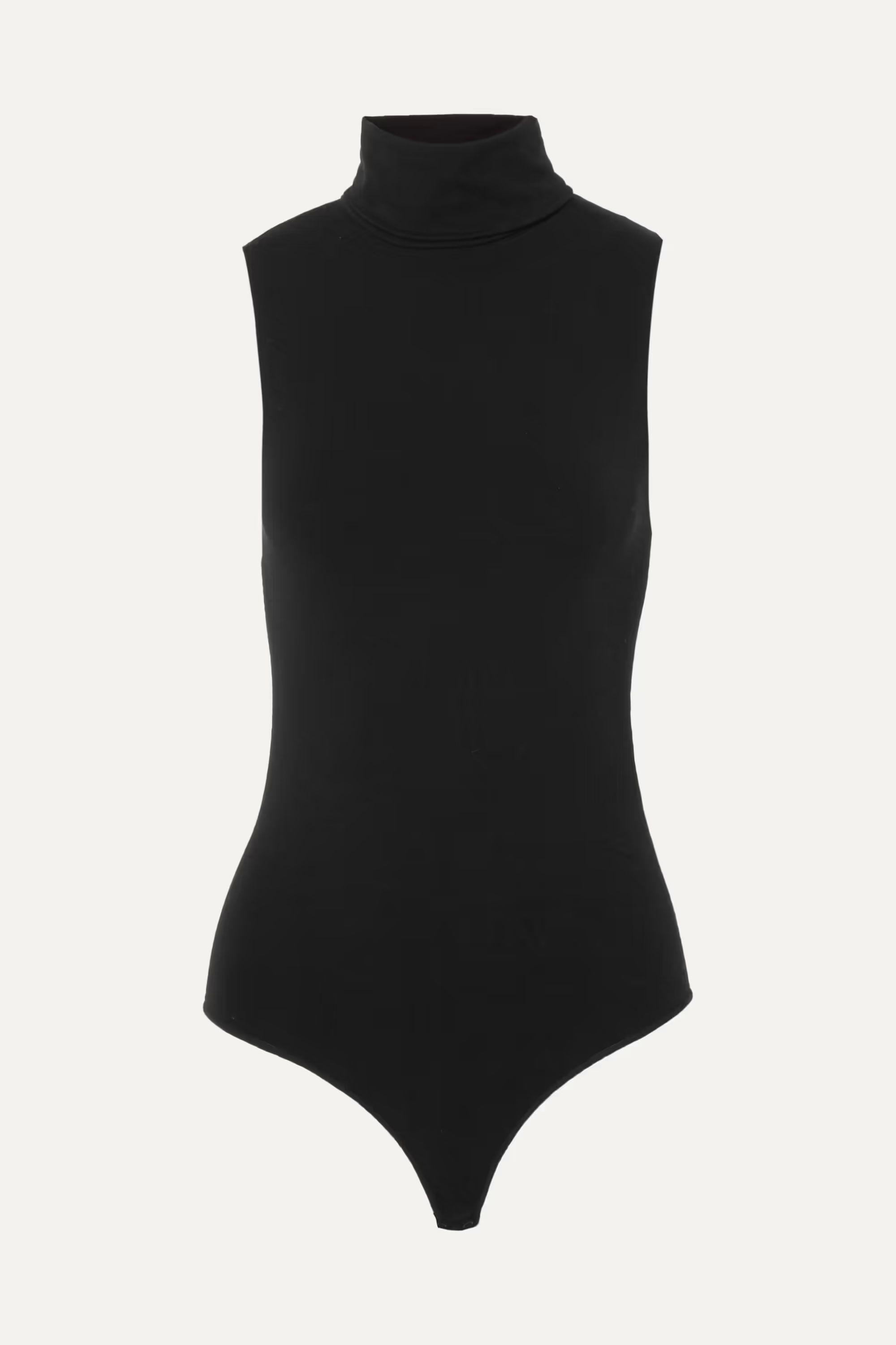 Black Stretch modal-blend turtleneck thong bodysuit | WOLFORD | NET-A-PORTER | NET-A-PORTER (US)