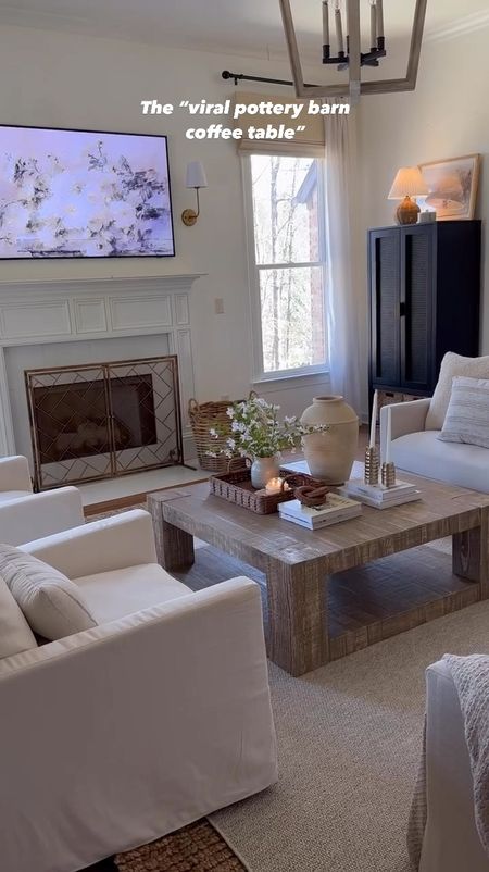 the viral pottery barn coffee table!! 

#LTKHome #LTKVideo