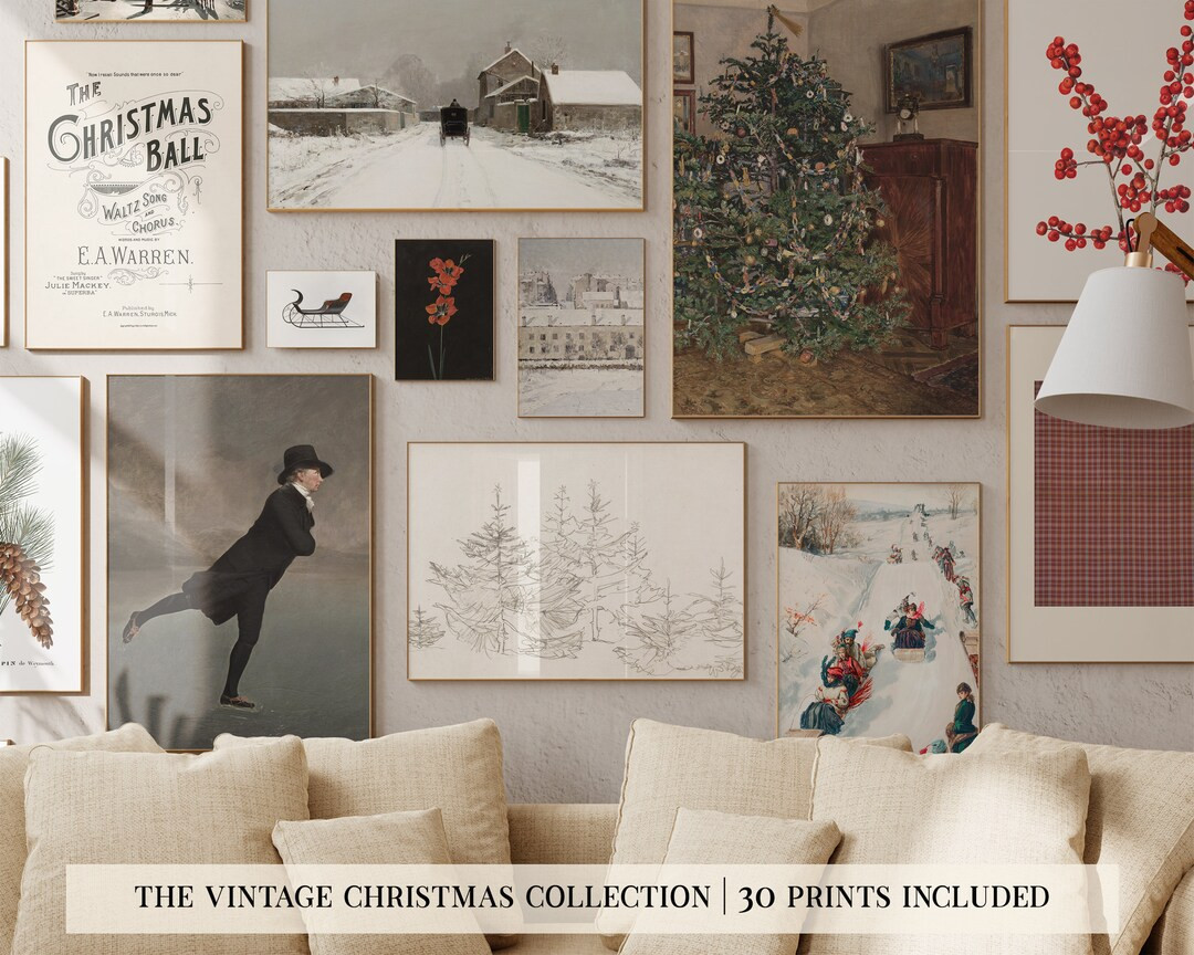 Vintage Christmas Prints Mega Bundle  30 CHRISTMAS PRINTABLES - Etsy | Etsy (US)