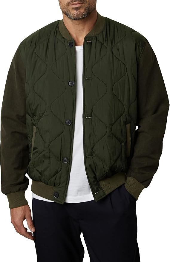 Velvet by Graham & Spencer Men's Maison Quilted Puffer Button Down Jacket | Amazon (US)