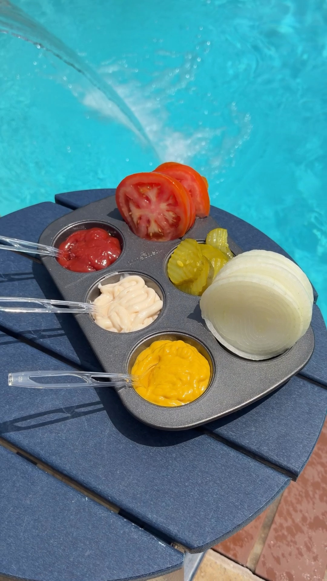 Summer BBQ Hack. Jumbo muffin pan. Summer party. Summer hosting. Summer ideas. Condiment serving. Cookout party.

#LTKSeasonal #LTKHome #LTKfoodie