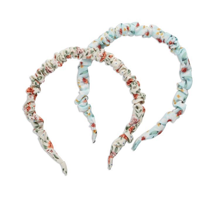 scunci Collection Skinny Ruched Headband - Ditzy Print - 2pk | Target