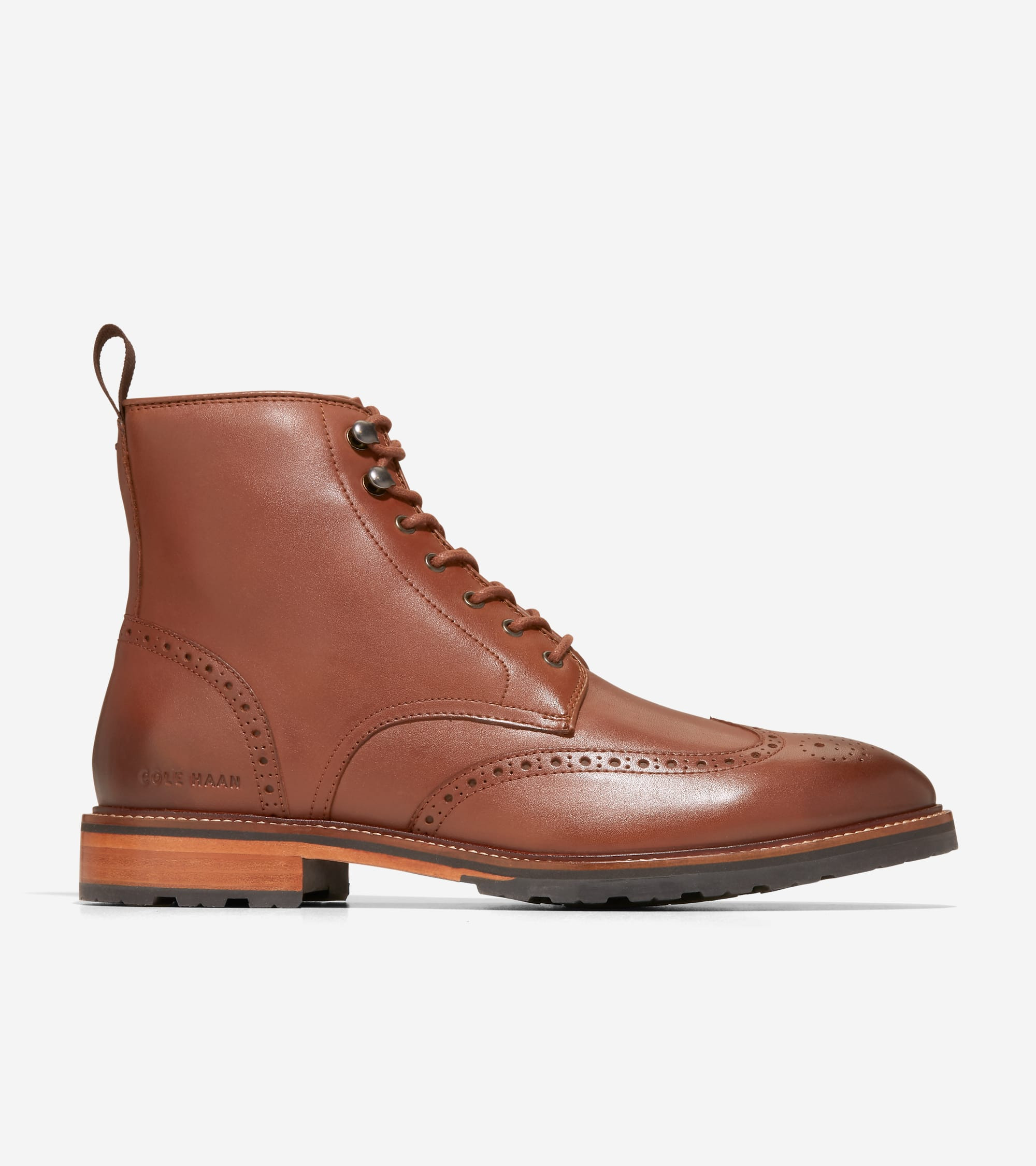 Men's Berkshire Lug Sole Wingtip Boots | Cole Haan (US)