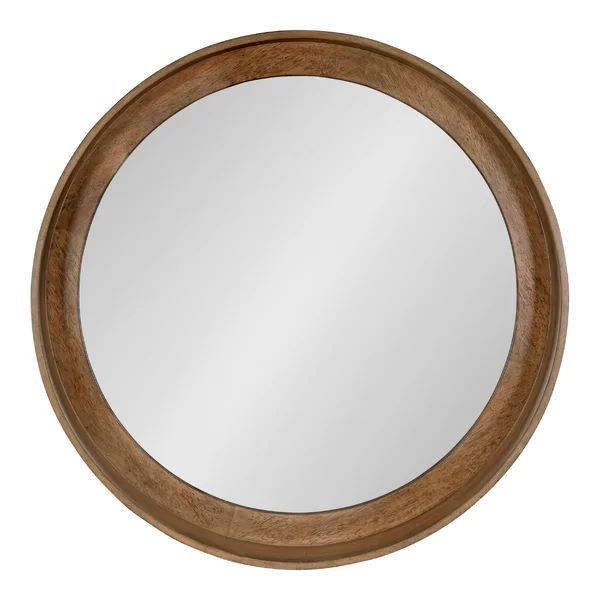 Round Wall Mirror with Shelves | Wayfair North America