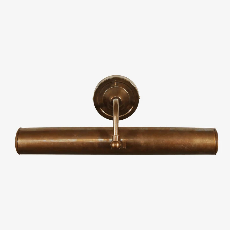 Elle Picture Light / Vintage Antique Picture Wall Light / Solid Brass / 5 Color Finishes / 14" (3... | Etsy (US)