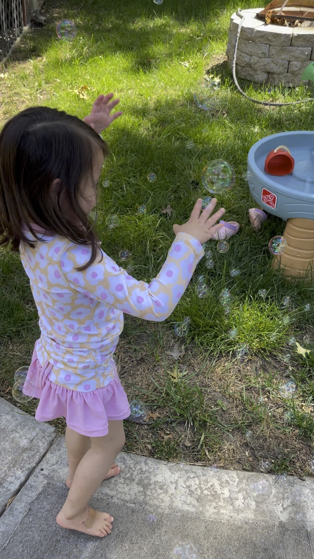 outdoor toddler summer activity | bubbles | water table | toddler swimsuit 

#LTKSwim #LTKVideo #LTKKids