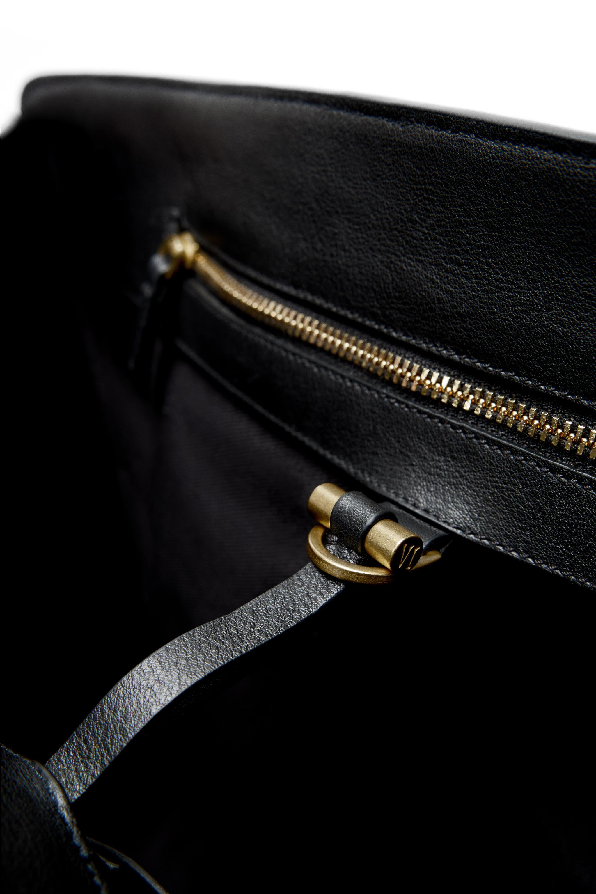 LIMITED EDITION LEATHER TOTE BAG | Zara UK