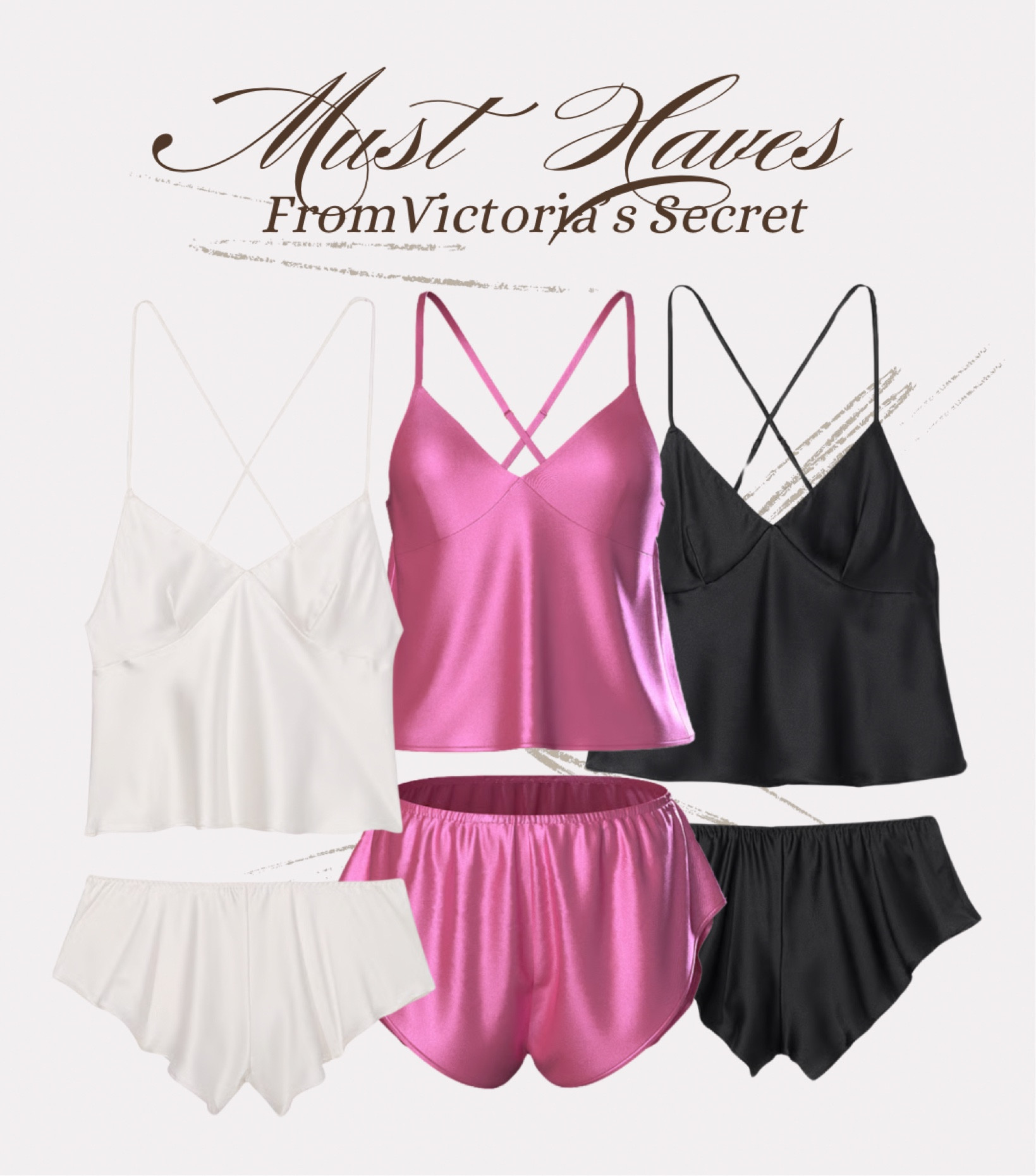 Silky, lightweight, and perfect for lounging or sleeping 😌 These satin sleep sets from Victoria’s Secret are a must have simple, flattering, and so comfy. 

#LTKdayinmylife #LTKgrwm #LTKValentine