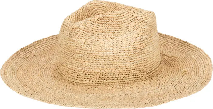 San Diego Hat Marina Crochet Raffia Straw Fedora | Nordstrom | Nordstrom