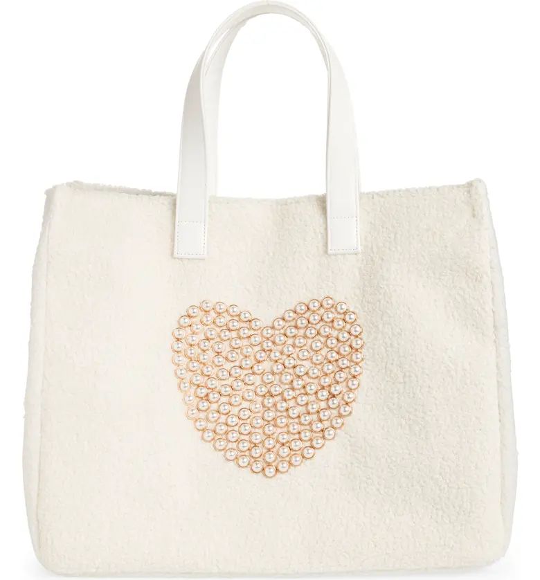 btb Los Angeles Heart Teddy Tote | Nordstrom | Nordstrom