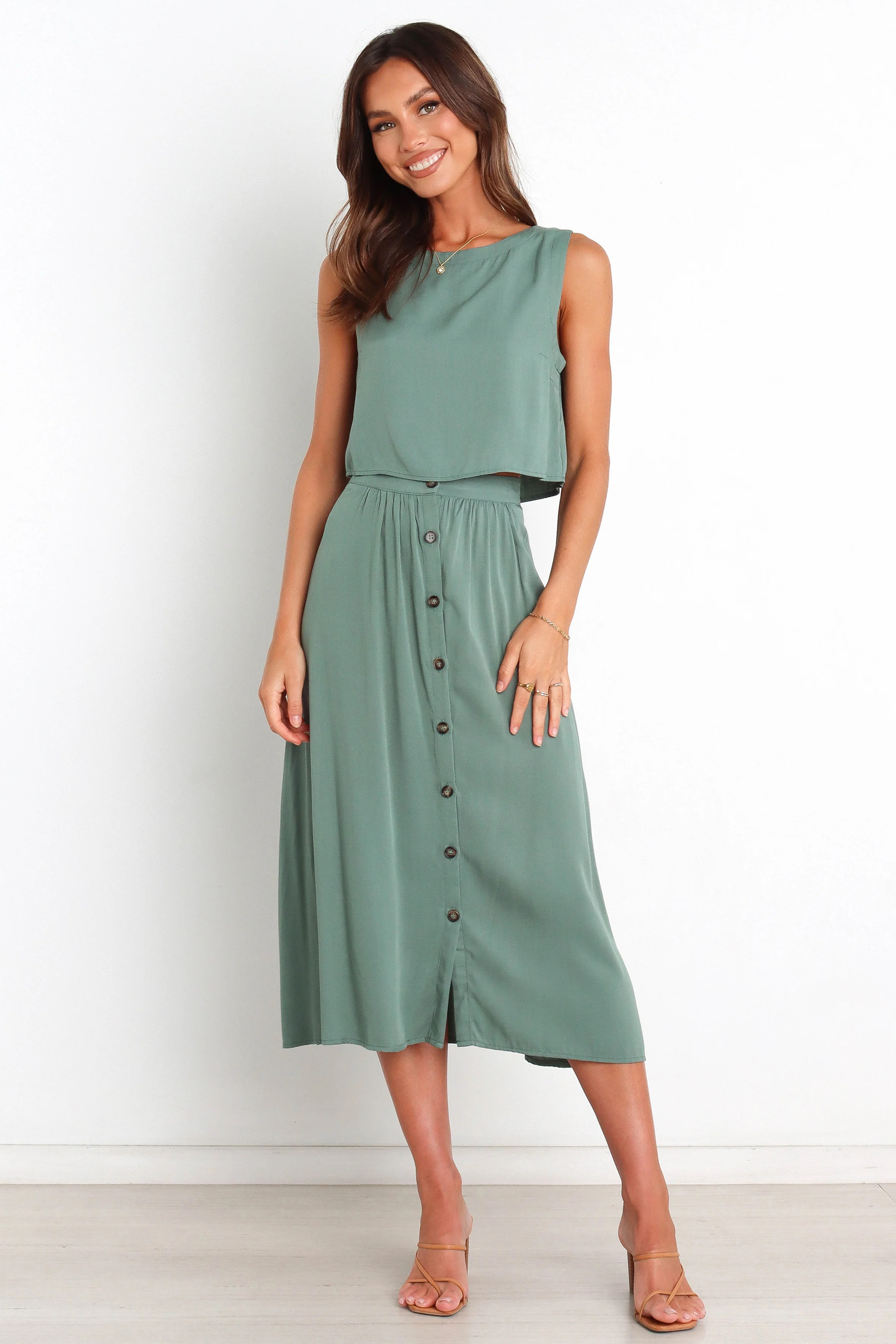 Ava Skirt - Green | Petal & Pup (US)