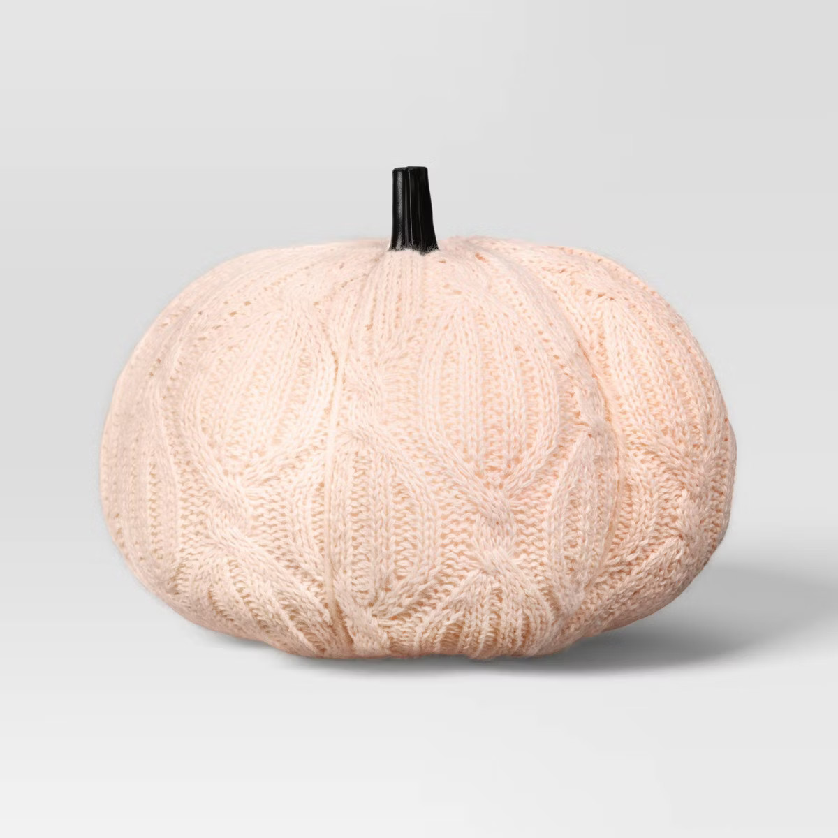 5.75" Knit Quail Tail Cable Pumpkin Pink Halloween Decorative Figurine - Hyde & EEK! Boutique™ | Target