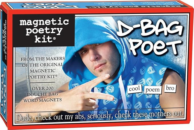 Magnetic Poetry - D-Bag Poet Kit - Words for Refrigerator - Write Poems and Letters on the Fridge | Amazon (US)