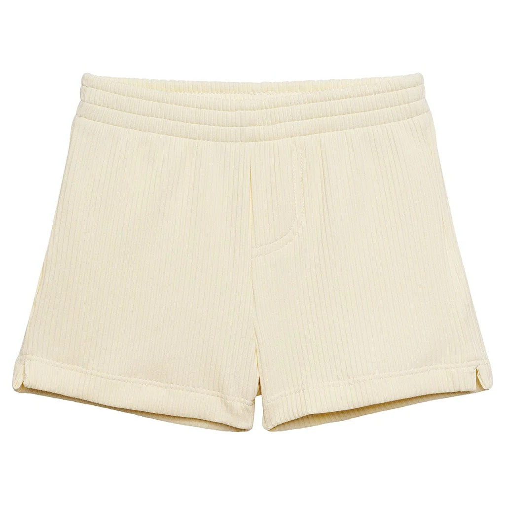 Cream Rib Mini Boardshort | Montce