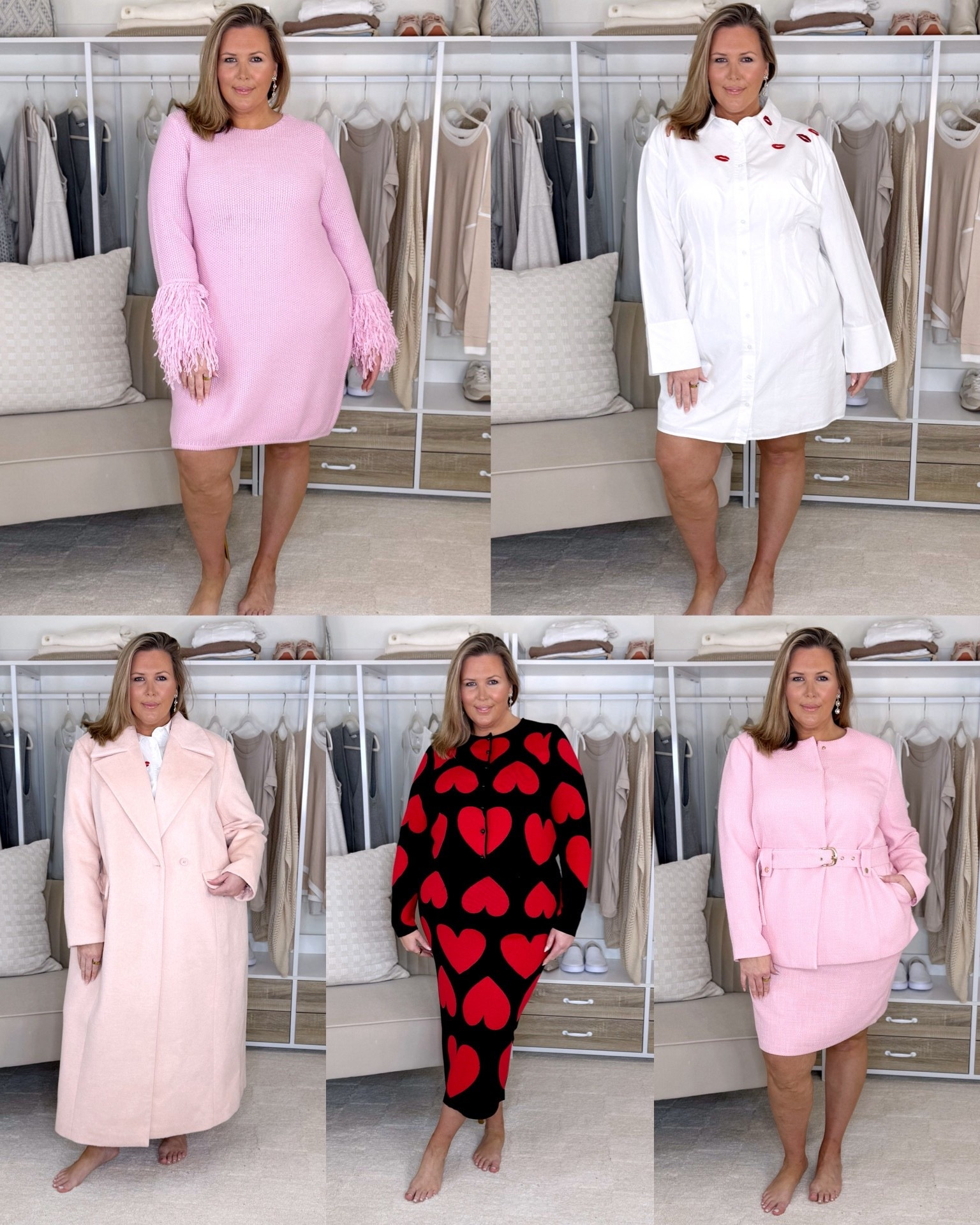 Wearing a 18/20 in all, tweed set and min shirt dress are 18! Size up in the tweed skirt, it wouldn’t zip!

Plus size fashion, eloquii finds, valentines outfit ideas, date night outfits, mom style, trendy fashion, chic style

#LTKPlusSize #LTKOver40 #LTKMidsize