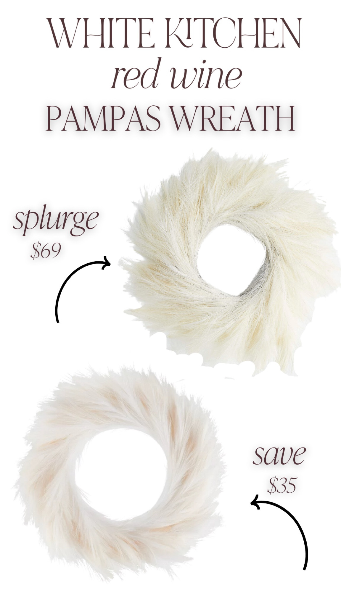 Pampas Wreath splurge vs save! Find it almost HALF OFF at Walmart! 

#LTKSeasonal #LTKHoliday #LTKsalealert