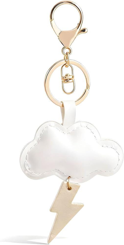 Angyape Cute Cloud Keychain Leather Bag Charms Purse Charms for Handbags Car keys Accessories Gif... | Amazon (US)