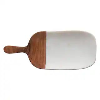12'' Marble & Wood Entertaining Board with Handle | Michaels | Michaels Stores