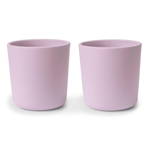 mushie Dinnerware Cups For Kids | Made in Denmark, Set of 2 (Soft Lilac) | Amazon (US)
