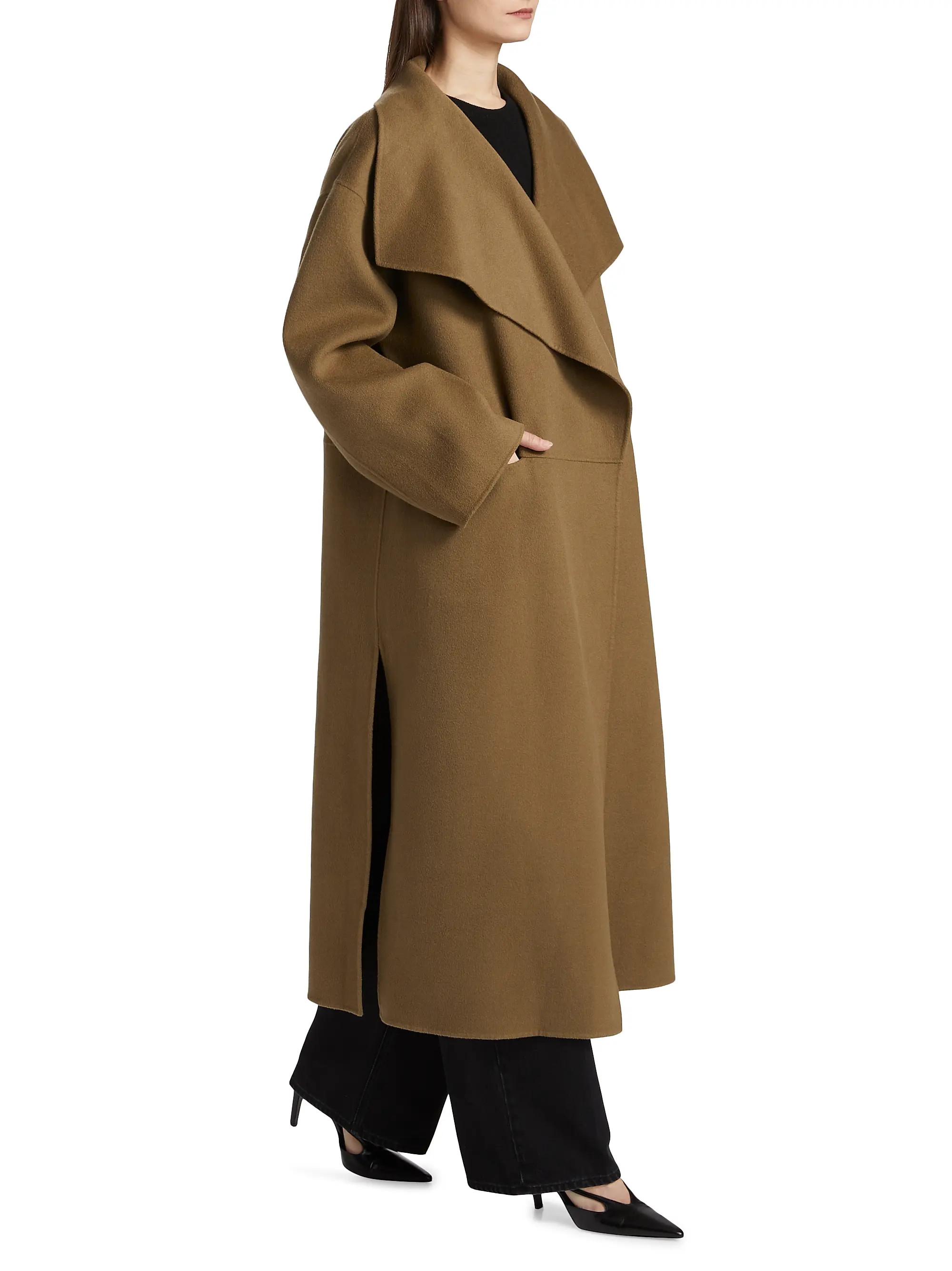 Toteme Signature Wool-Cashmere Coat | Saks Fifth Avenue | Saks Fifth Avenue