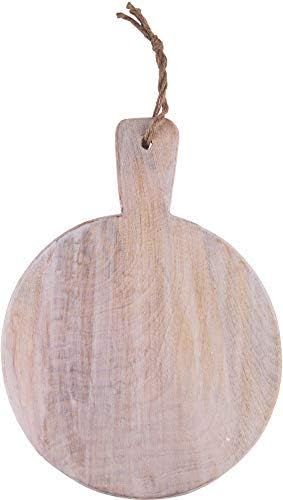 Palais Dinnerware Mango Wood Cutting Board - Wooden Butcher Block (10" Round Mango Wood with Hand... | Amazon (US)