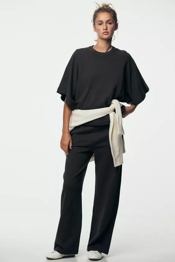 RUSTIC SHORT SLEEVE SWEATSHIRT | Zara Canada