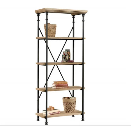 Better Homes & Gardens River Crest 5-Shelf Bookcase, Rustic Oak Finish | Walmart (US)